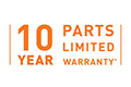10 year warranty - parts